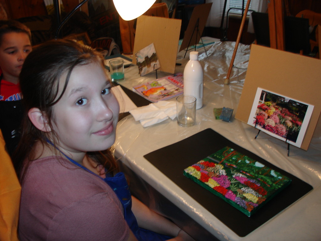 Bella Martine with her Seamon Park painting