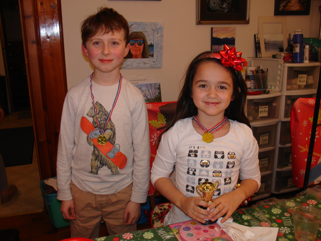 Younger Students: Tied for First Place: Steven Cooper (8) and Isabella Lewoc (6)