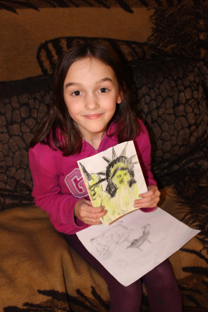 Liv Smoller (8) with winning sketch